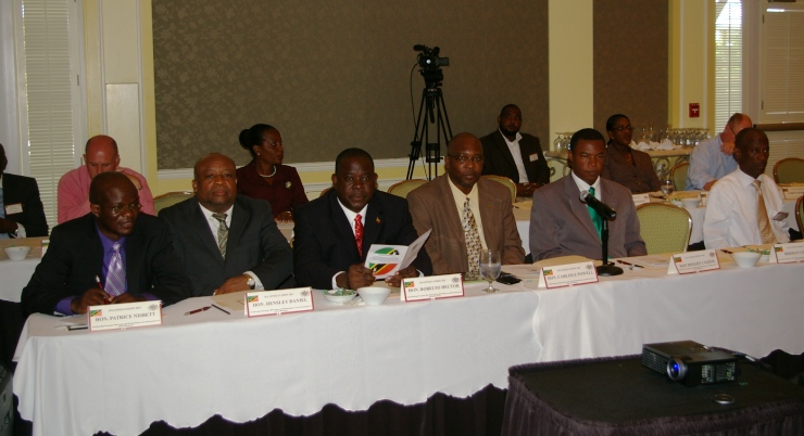  Members of Nevis Island Cabinet at Consultation