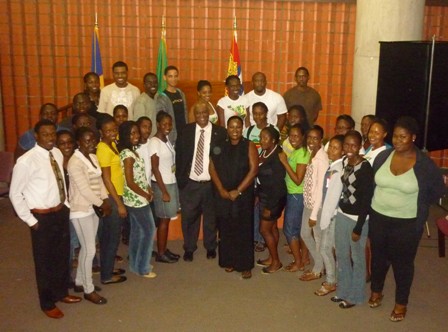 Premier Parry and students