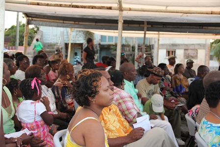 A cross section of the audience present at the official opening of the Cotton Ground Community Centre on December 17 2011