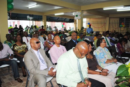 Part of the audience at the function, including members of the George Mowbray Hanley family