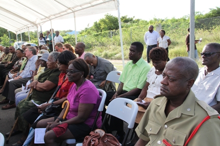 Some of the persons present at the dedication and official opening of the Cotton Ground Police Station on December 22, 2011