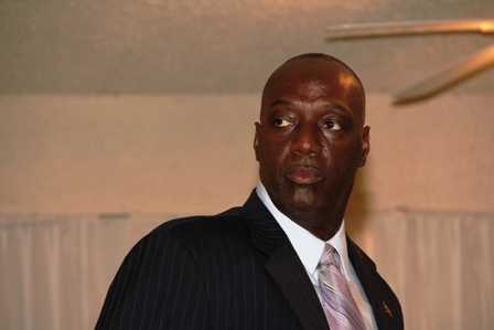 Head of the Royal St. Christopher and Nevis Police Force Commissioner Celvin G. Walwyn at the 9th annual Constables Awards Ceremony and Dinner at the Occasions Events Centre in Pinneys