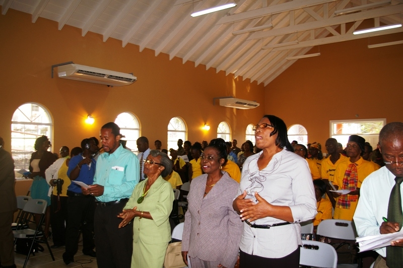 Audience at the opening ceremony of the Jessups Community Center