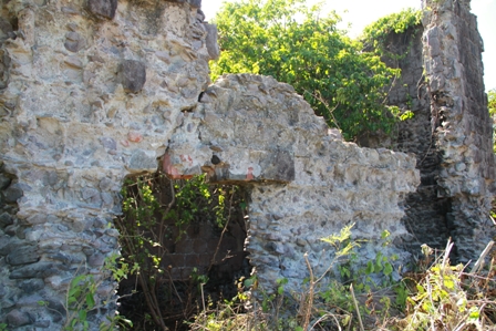 Fresh hollows in the walls at the historical Eden Brown Heritage Site show areas where stones have been removed