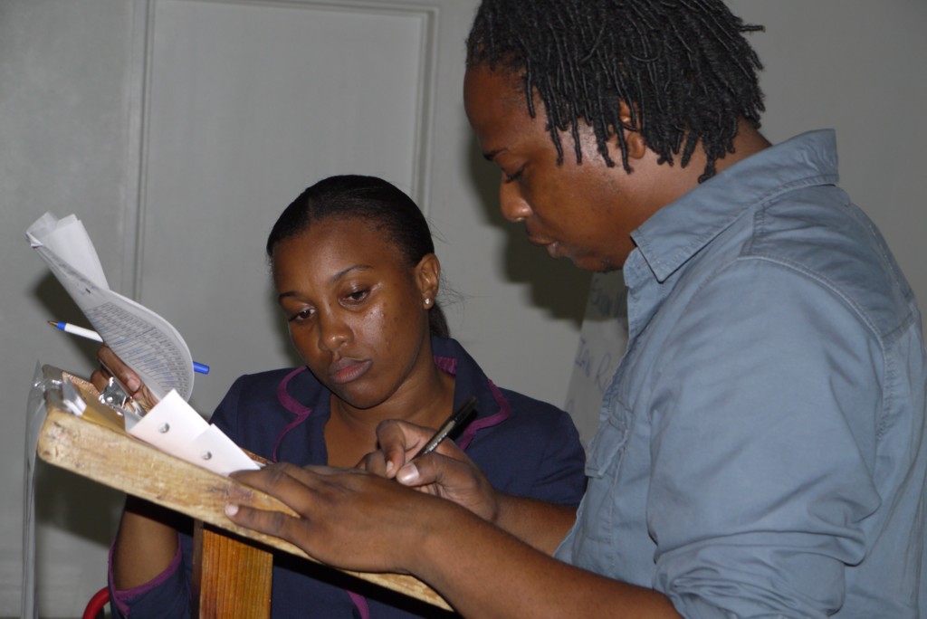 Youth Services Coordinator Diana Pemberton and Senior Youth Officer Pierre Liburd worked closely to implement CEBO training in Nevis