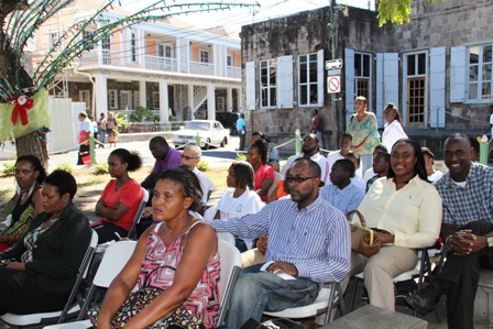 Persons present at the launch among them prospective employees, employers and volunteers at the People Empowerment Program on Nevis