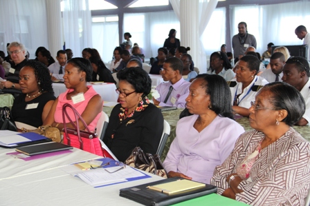 Participants at the Nevis Financial Services Regulation and Supervision Department’s 2013 ALM/CFT Awareness Seminar and Training Workshop