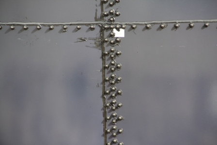 Rivets used to hold the steel and glass panels together in the construction of the 300,000 gallon water reservoir at Camps as part of the Caribbean Development Bank funded Water Enhancement Project