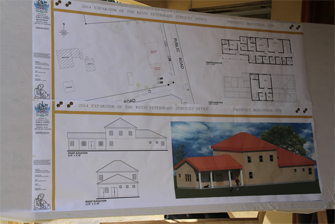 The drawings for the Veterinary Clinic Extension at Prospect Estate