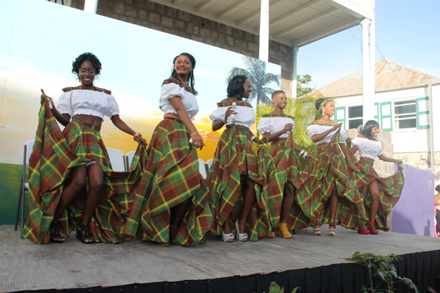 Contestants for the Culturama 40 Miss Culture Queen Pageant during the official launching ceremony in Charlestown on June 13, 2014