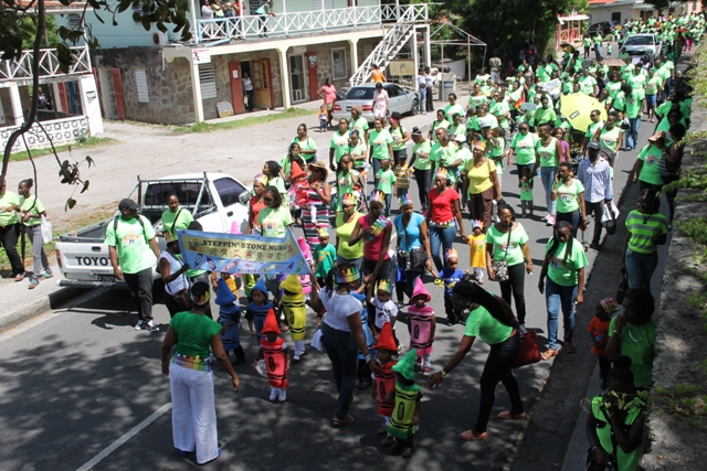 Thirtieth Child Month Parade in Charlestown on June 06, 2014 as it winds its way to the Elquemedo T. Willet Park