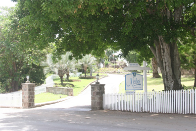 The entrance from the Island Main Road to the Nisbet Plantation Beach Club (file photo)
