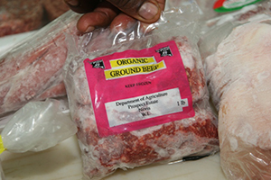 Organic beef produced by the government-owned abattoir on Nevis
