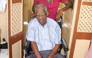 Mr. Herman Ward of Morning Star in 2013, he celebrated his 106th birthday in September 2014 (file photo)