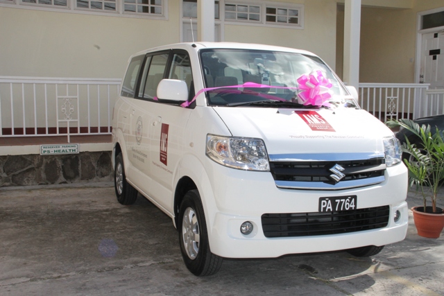 The new mini bus for use in the Department of Social Development’s Sports Health and Wellness programme