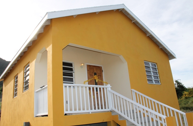 The two-bedroom furnished house nestled on 5000 sq. ft. of land at Eden Brown Estate donated to young accomplished athlete Adrian Williams by the Nevis Island Administration in collaboration with the Nevis Housing and Land Development Corporation at the official Handing Over Ceremony at Eden Brown Estate on December 16, 2015