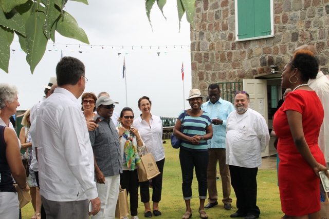 Diplomats visiting the Museum of Nevis History during their visit to Nevis on April, 06, 2016, as part of the Ministry of Foreign Affairs’ Diplomatic Week
