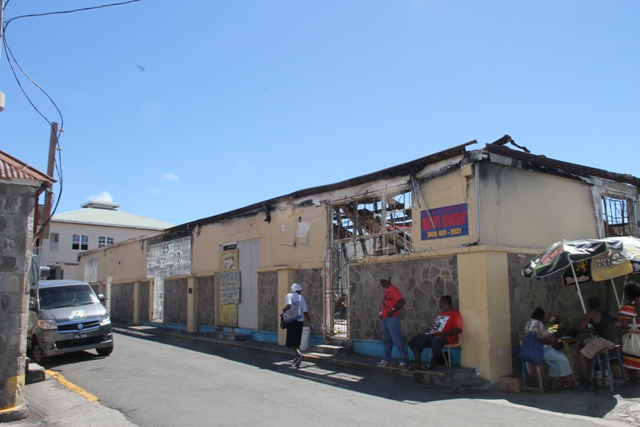 The old treasury building in Charlestown on January 14, 2017, which was destroyed by fire three years ago, earmarked for new construction with funds from the St. Kitts and Nevis Sugar Diversification Foundation