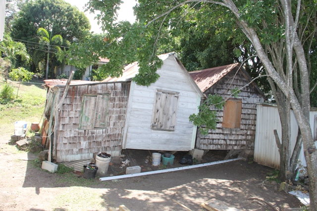 The previous abode of Ms. Lynette Koram and her son Lesroy at Jessups Village
