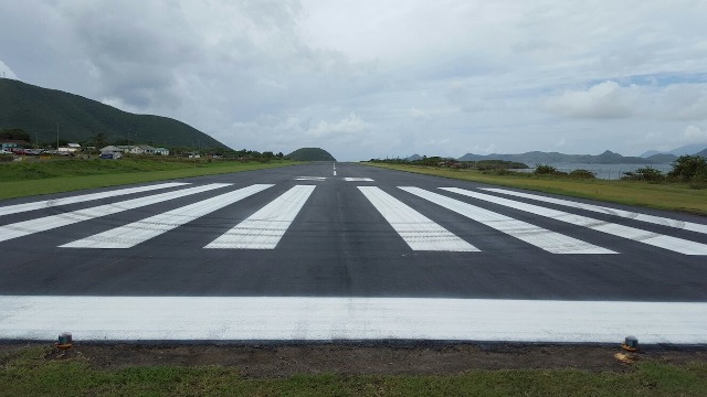 Completed rehabilitation work on the runway at the Vance W. Amory International Airport
