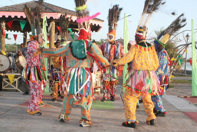 Masqueraders performing (file photo)