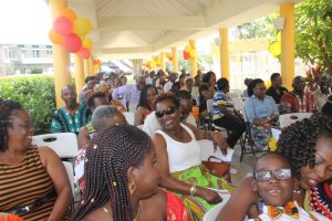 Some of those present at the 106th birthday celebration of Ms. Celian “Martin” Powell of Zion Village at the Flamboyant Nursing Home on January 19, 2018