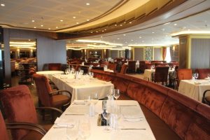 One of eight dining rooms on board the MV Silver Muse