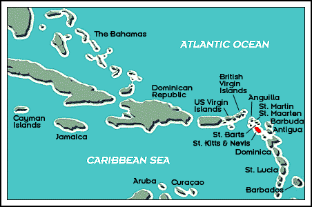 Nevis Relative to the rest of the Caribbean