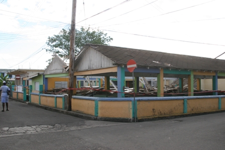 The old Charlestown Public Market being demolished to make way for the new market facility (file photo)