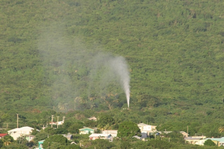 Geothermal activity on Nevis