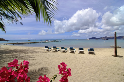 Oualie Beach Hotel in St.James Parish, Nevis