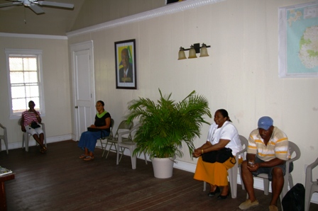 The waiting room of the Premiers one -on-one meeting.