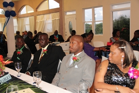 Nominees for the Constable of the Year Award in the Nevis Police Division before the top officer was announced