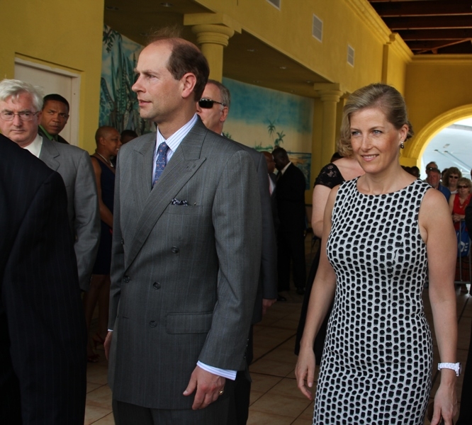 Prince Edward and Princess Sophie in St.Kitts