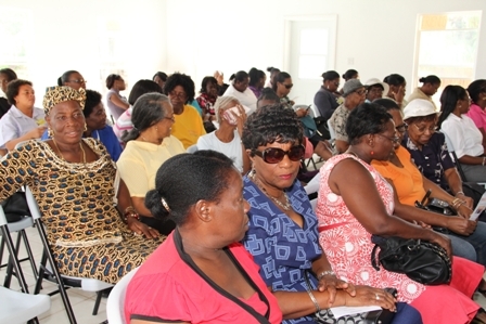 A section of those present at the International Women’s Day celebrations on Nevis