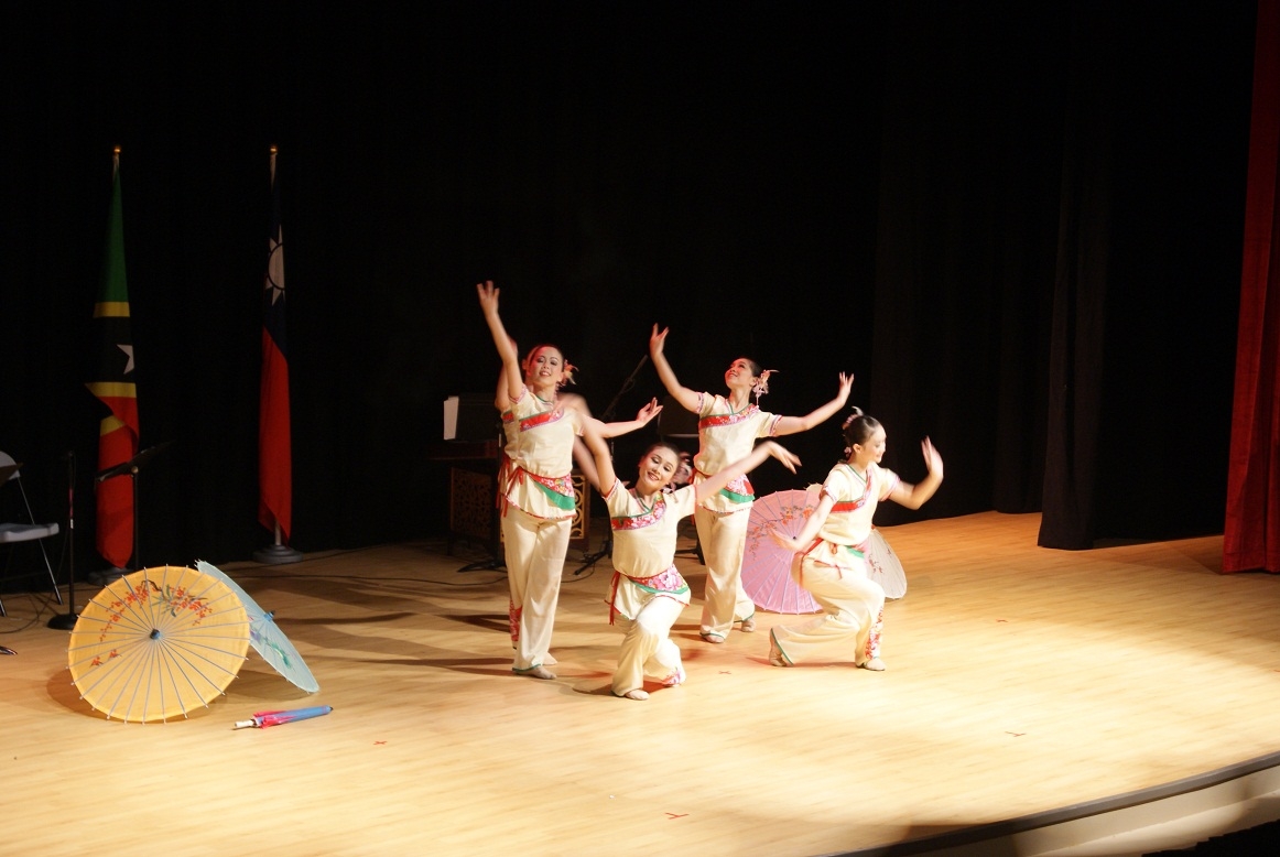 Dancers from the National Taiwan University of Arts put on a show at the Nevis Performing Arts Centre on April 30, 2012