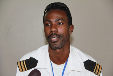 Customs Officer Keston Herbert stationed at the Airport in Newcastle