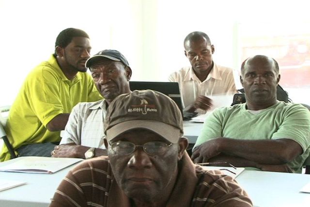 Some participants of the Taxi Training Seminar hosted by the Ministry of Tourism on Nevis