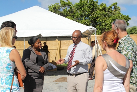 Staff present at the ground breaking ceremony for the Four Seasons Resort Estates multimillion dollar Villas at Pinneys Beach project