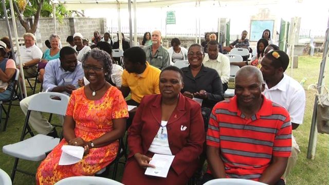 Persons present at the launch of the Nevis Historical and Conservation Society’s History and Heritage Month at the grounds of the Alexander Hamilton Museum
