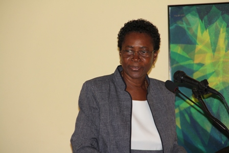 MitchuSt. Kitts and Nevis based Attorney and Women’s Advocate Ms Constance Mitchum at the Pre International Women’s Day Symposium hosted by the Social Services Department on March 05, 2013 at the Mount Nevis Hotel in Newcastle