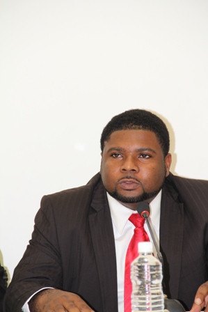 Junior Minister of Physical Planning and the Environment in the Nevis Island Administration Hon. Uthant Troy Liburd