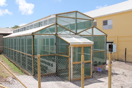 The green house at the Charlestown Secondary School
