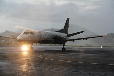 Seaborne Airlines aircraft at the Vance W. Amory International Airport on January 22, 2014