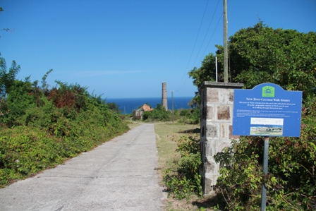 One of Nevis’ popular Heritage Trails at New River-Coconut Walk Estates