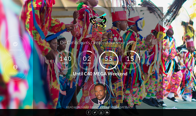 Screen shot of new Culturama website, www.culturamanevis.com, which was officially launched during an unveiling ceremony on March 13, 2014 at the Cotton Ginnery Mall