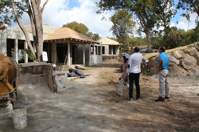 A luxury villa under construction at Stewart’s Estate, Four Seasons Resort Estates on Nevis