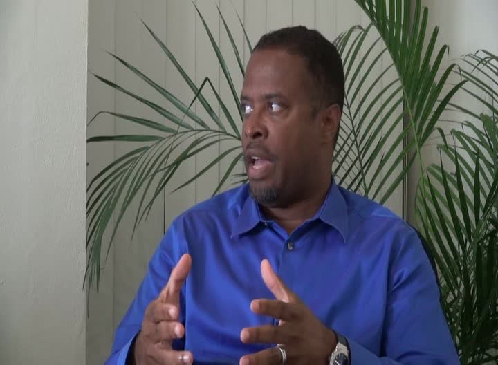 Deputy Premier and Minister of Health in the Nevis Island Administration Hon. Mark Brantley as a guest on Nevis Television's Inside Government