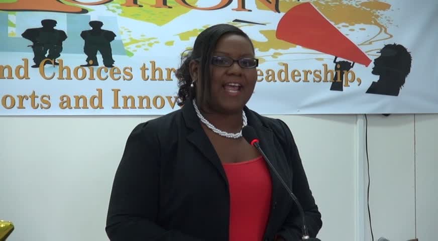 Coordinator of Youth Development in the Department of Youth and Sports on Nevis Zahnela Claxton