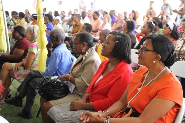 A section of persons present at the ceremony to rename the Special Education Unit in honour of Cecele Browne on April 29, 2014